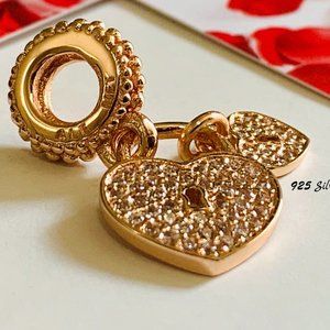 Brand NEW Pandora Rose Gold Love Locks